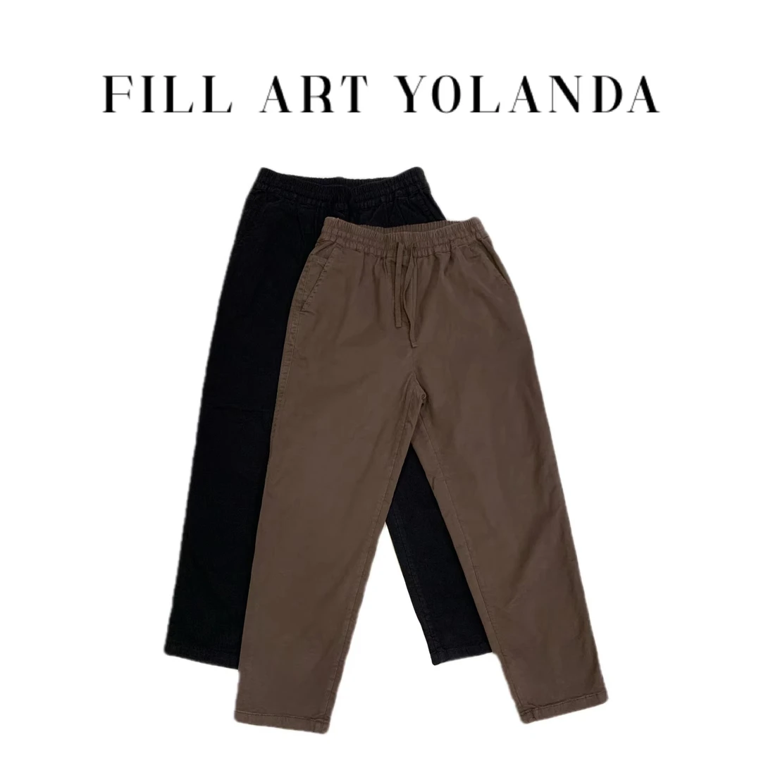 FAY|基础休闲百搭款松紧腰抽绳秋冬休闲长裤（01134）福