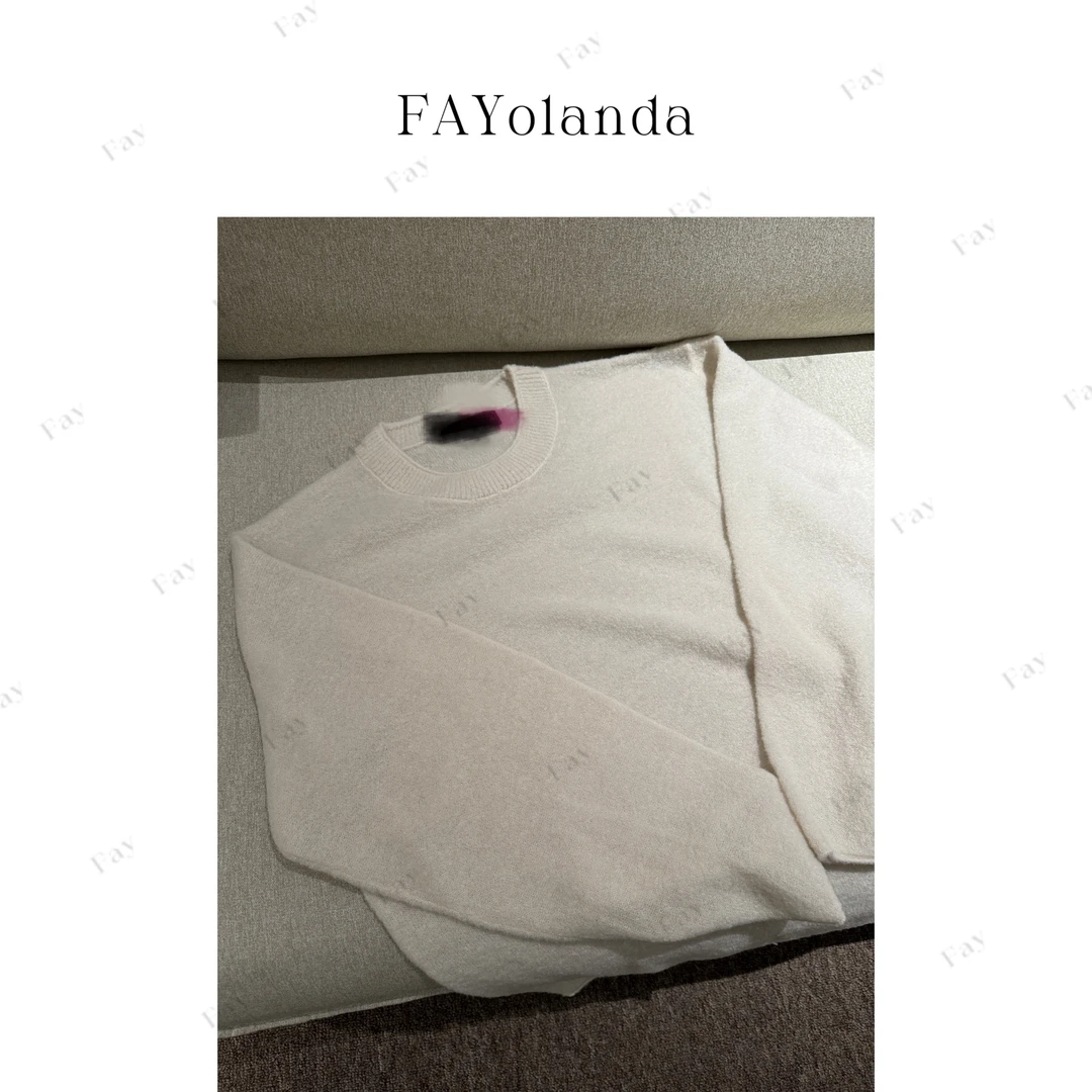 FAY  | 两色套头圆领针织毛衣（2H1217）