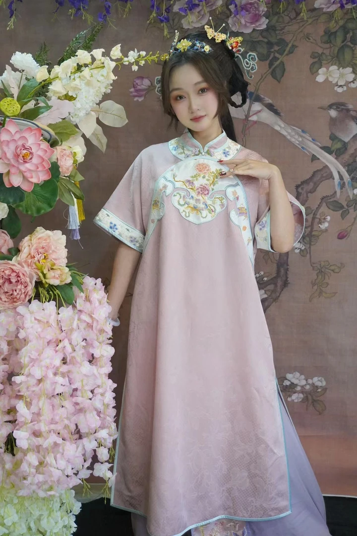 禧韵绣堂手工刺绣原创店中式复古娃娃裙