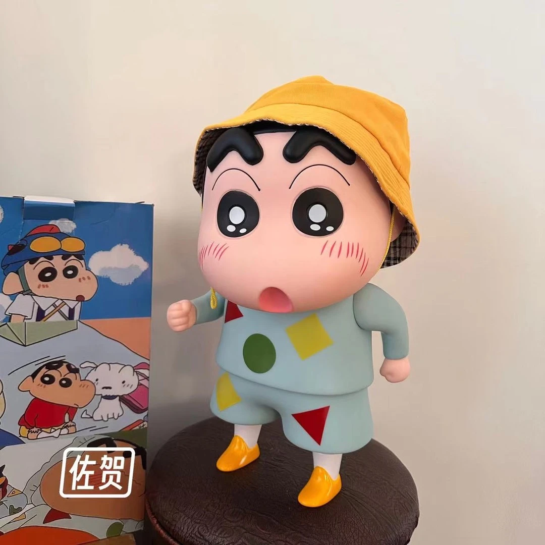 (新)大号绿色睡衣蜡笔小新野原新之助大号动漫潮玩玩具摆件