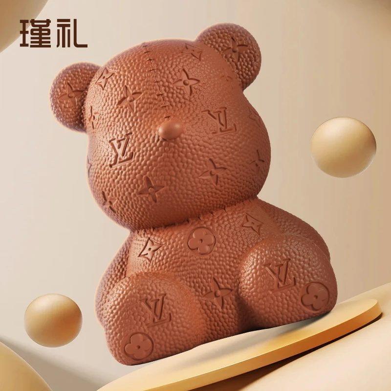 瑾礼暴力熊存钱罐摆件高级桌面玄关儿童男女孩礼物储蓄罐只进不出