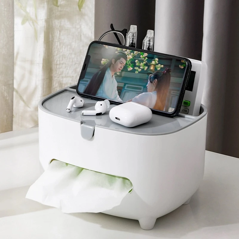 抽纸盒客厅办公室餐厅多功能遥控器收纳盒卫生间高档遥控器收纳盒