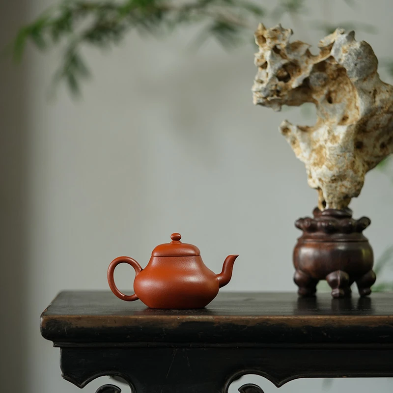 0添加国色天香系列铁15%黄龙山大红袍红泥单一矿圆擀方君德150cc