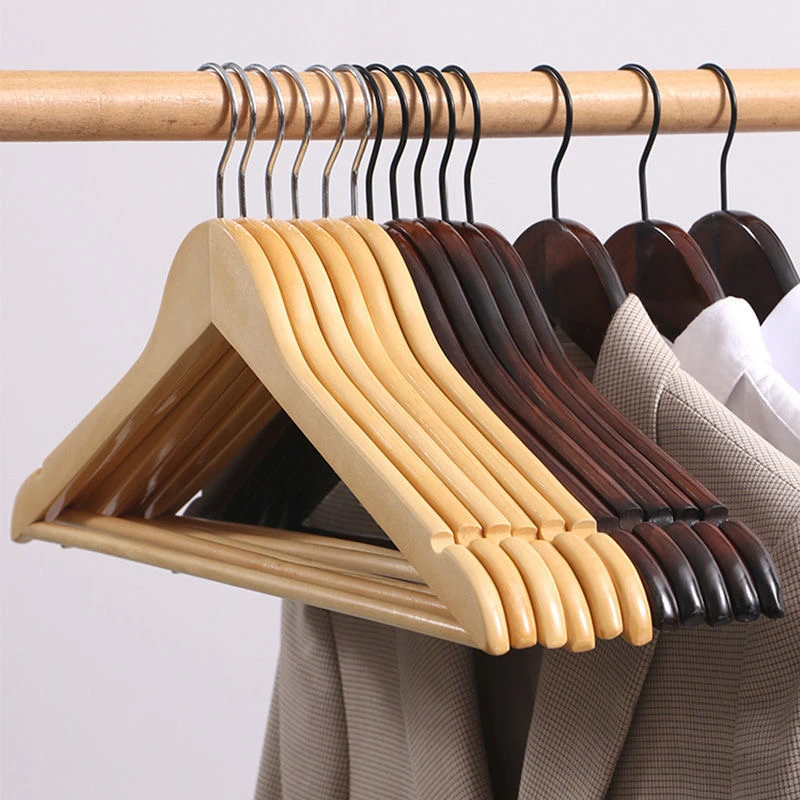 实木衣架高档挂衣架西装衣架子挂衣架木质衣撑木头衣挂大衣服撑