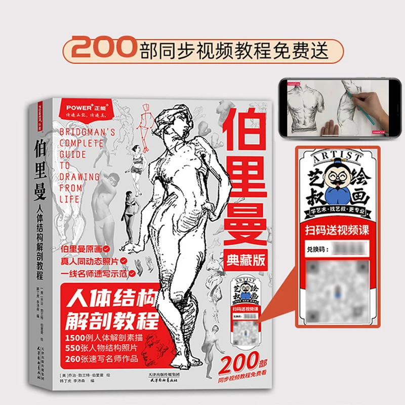 伯里曼人体结构绘画教程正版人物速写入门基础画册临摹书透视本社