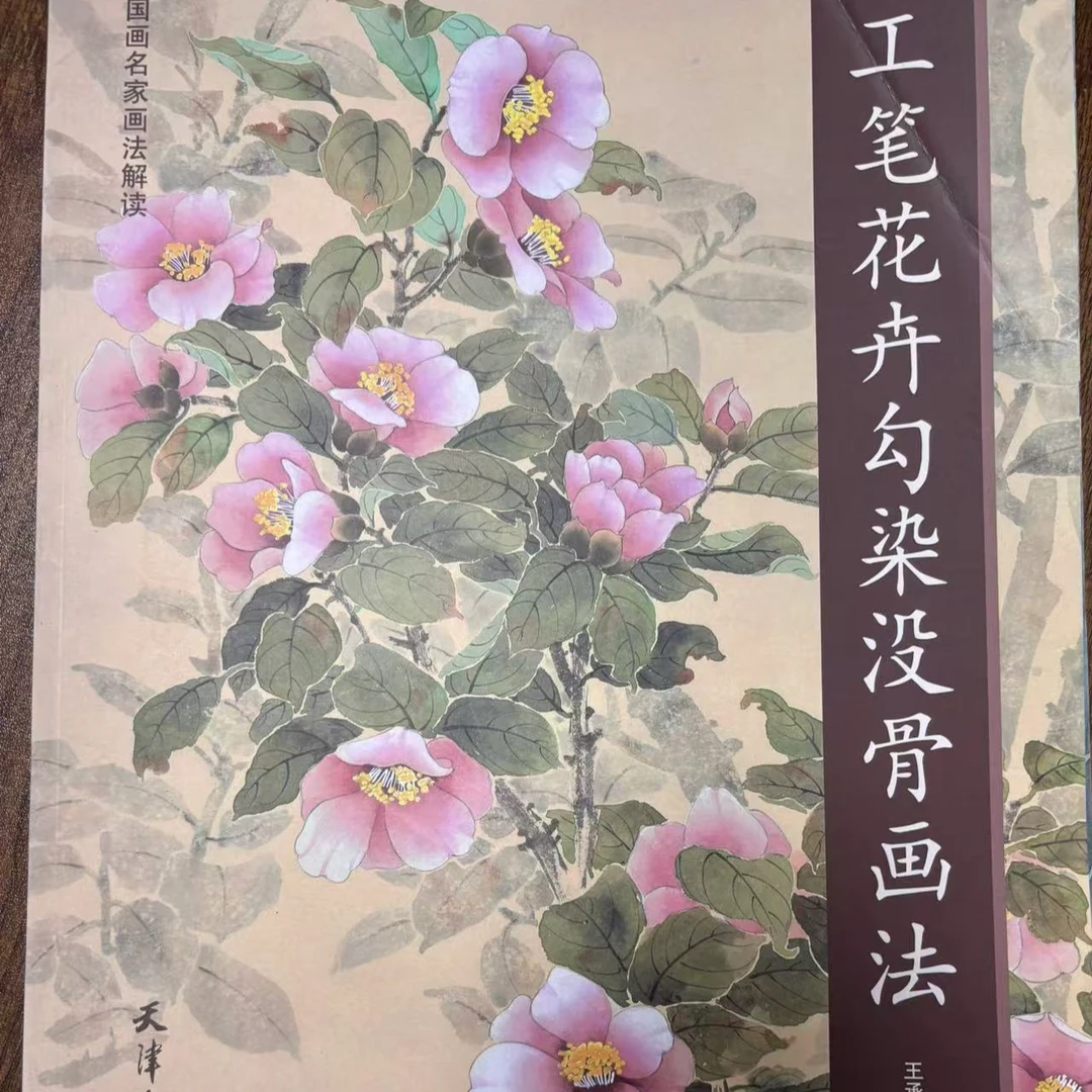 【介意勿拍】2本 唯美工笔花鸟+工笔花卉勾染没骨画法 本社