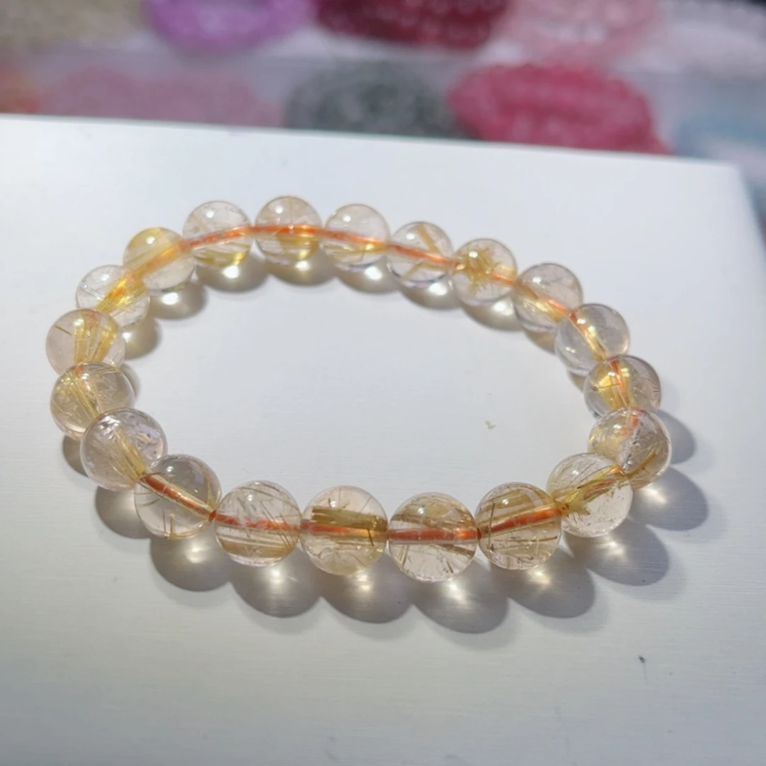 【闪购商品】水晶手串未镶嵌李**～金发晶