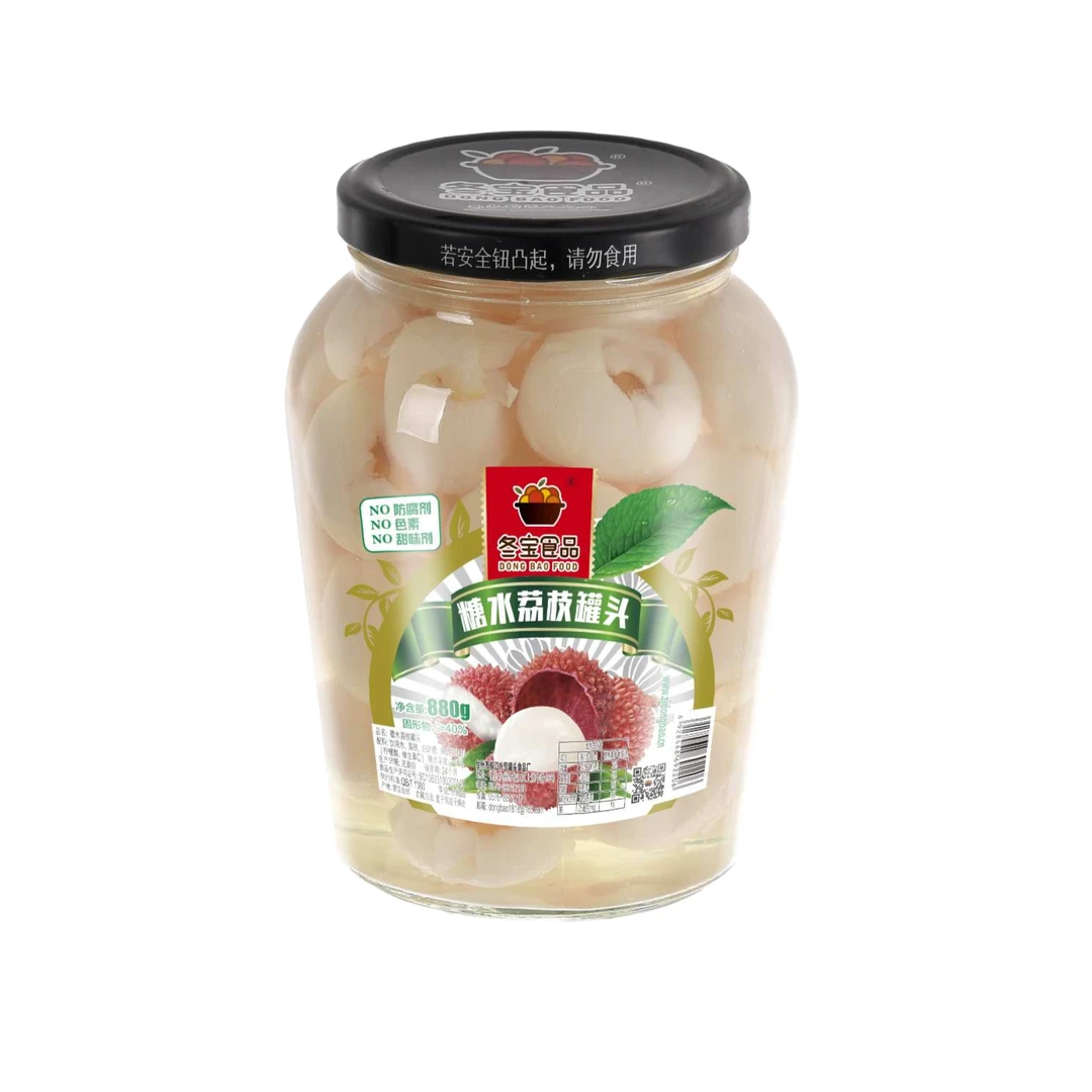 冬宝食品糖水荔枝罐头880g