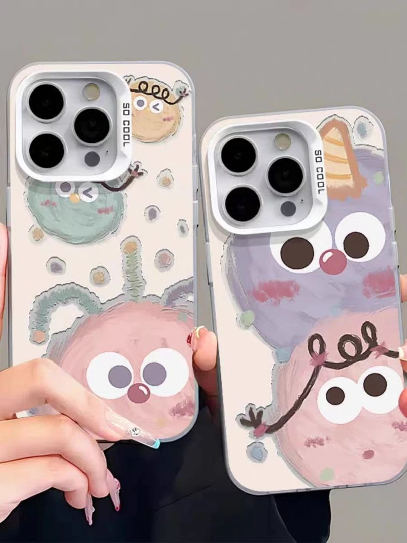 彩银多巴胺怪兽球球适用苹果16华为oppo小米15vivo红米100iphone