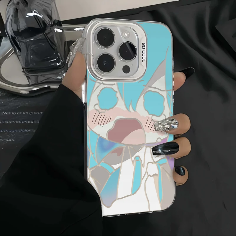 初音未来苹果17手机壳华为70oppo小米15红米iPhone16pro保护套