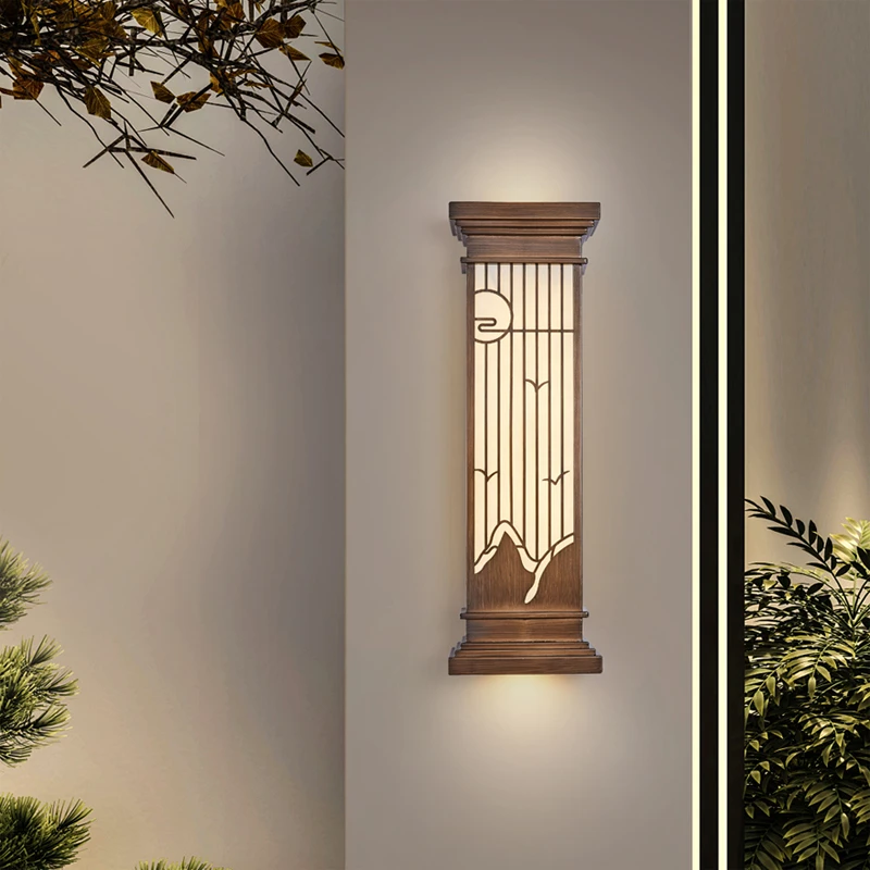 新中式2024壁灯卧室床头灯中国风客厅背景墙灯书房过道户外壁灯