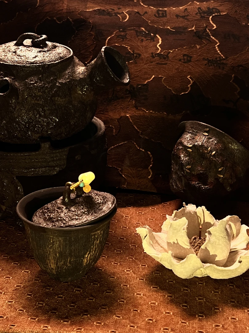 【吾二】景德镇原矿陶土手作茶器 南蛮烧