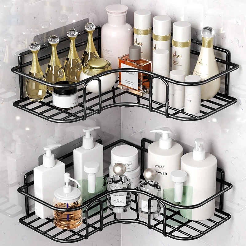 多功能厨房浴室置物架免打孔壁挂式免安装多功能壁挂调料架家用