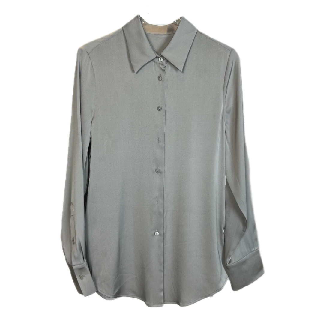 【江棋嘉品】“权威”桑蚕丝衬衫上衣长袖百搭休闲衬衣龙湖天街