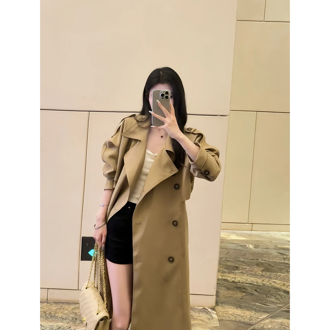 英伦风设计感风衣新款 小众高级中长款休闲外套（23127）