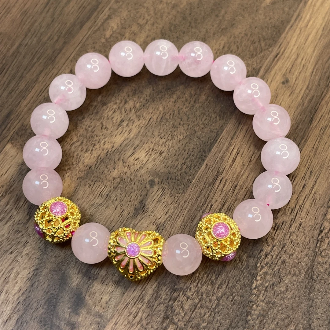 足金999串珠黄金转运珠手串5D黄金工艺珐琅工艺1.28克