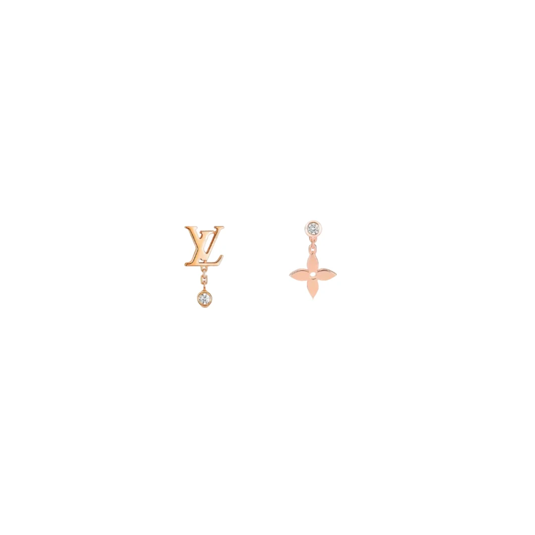 99新 LouisVuitton/路易威登 IDYLLE BLOSSOM 18K金钻石花卉耳钉