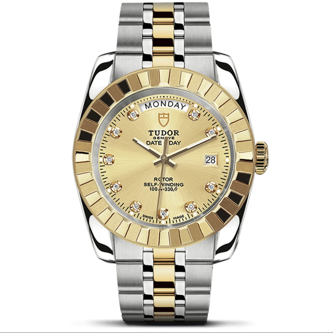 99新 TUDOR/帝舵 经典星期日历型/23013-62113/公价36100/41mm