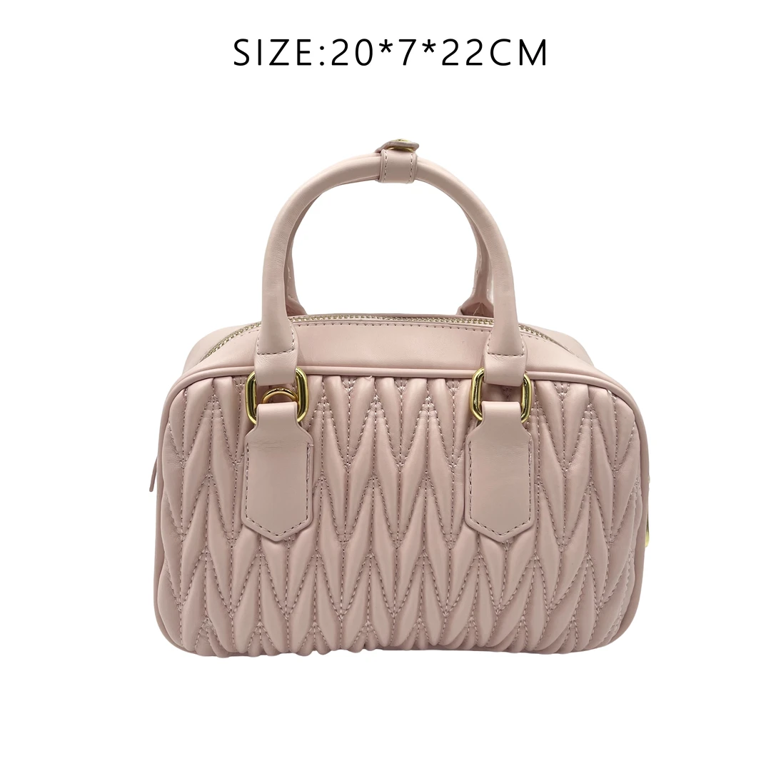 2024年新款轻奢百搭手提包斜挎单肩包 3061-粉