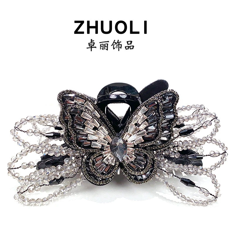 C308韩版轻奢蝴蝶抓夹11厘米