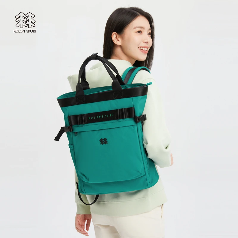 KOLON SPORT可隆双肩包女款户外运动休闲手提包徒步露营通勤背包