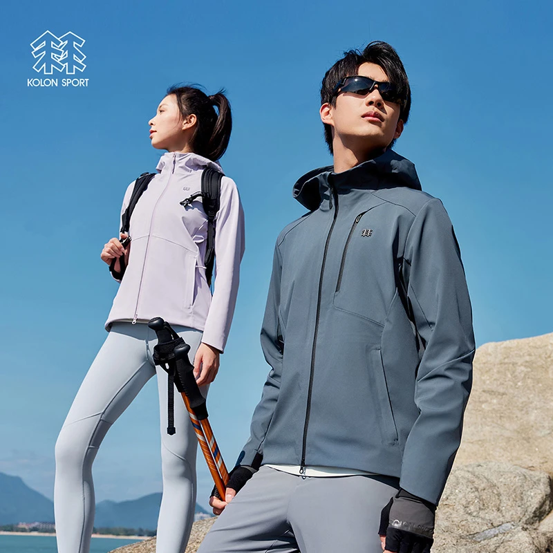 【防风防泼水】可隆春季新款软壳夹克户外运动情侣款休闲衣登山徒步