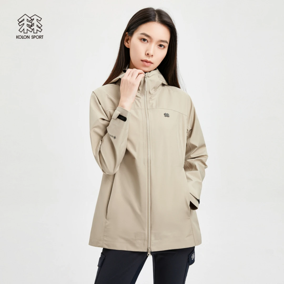 KOLON SPORT可隆防水夹克女款戈尔防风运动外套户外透汽冲锋衣2级