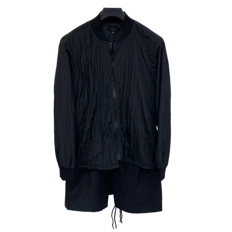 2023年秋冬款外套男士短款翻领百搭秋季时尚潮流款休闲外套男6028