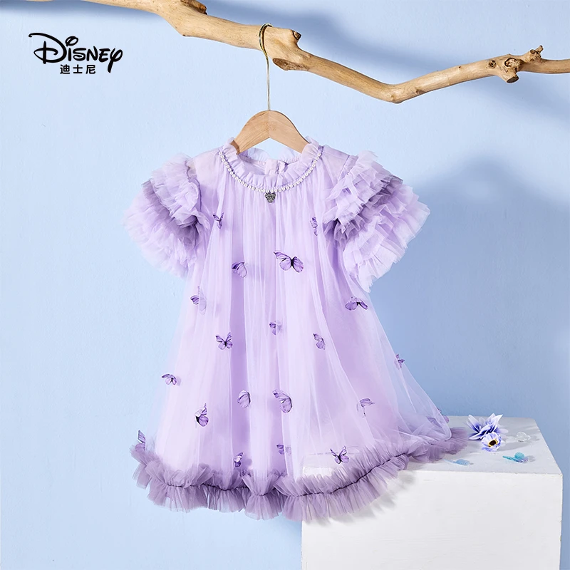 Disney/迪士尼夏季女童（春意融）连衣裙蓬蓬裙洋气淑女洋气公主裙