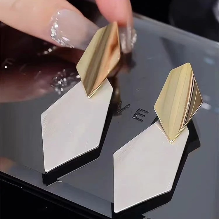 铜合金耳饰 【冷淡】气质时尚小众大气个性设计感夸张-672