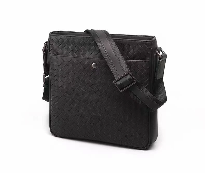 高品质新款手工打蜡编织胎牛皮斜挎单肩时尚