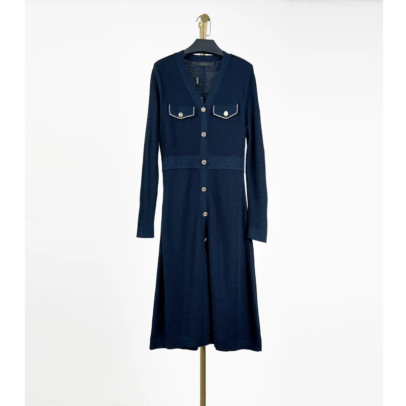 秋冬新款洋气时尚休闲百搭连衣裙 欧1508G