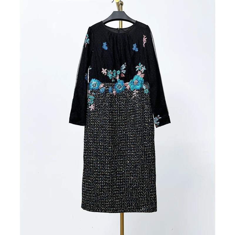 台湾品牌折扣秋冬新款连衣裙 贝 8122P