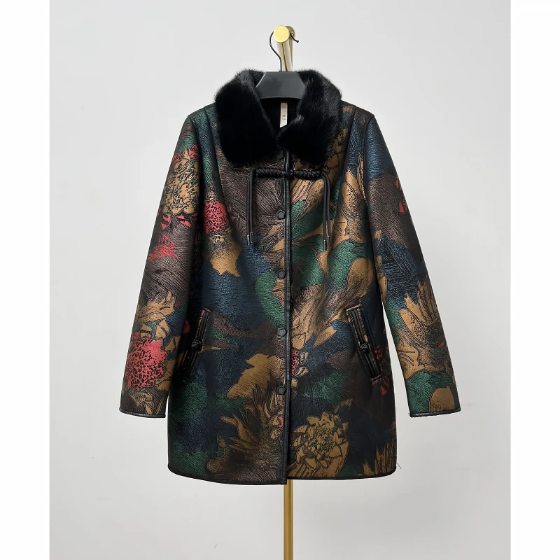 【浮力高货小香风高级感秋冬皮衣外套GZ-2327