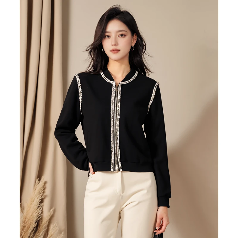 妈妈洋气短外套秋冬新款轻奢高端女装 绮8373A