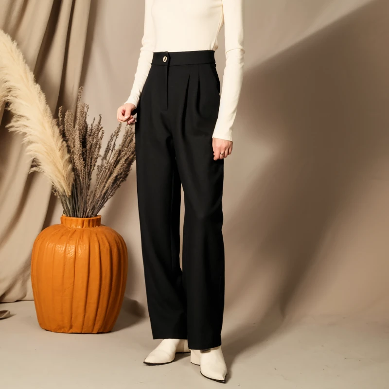 秋冬新款洋气时尚休闲裤子 绮8913D