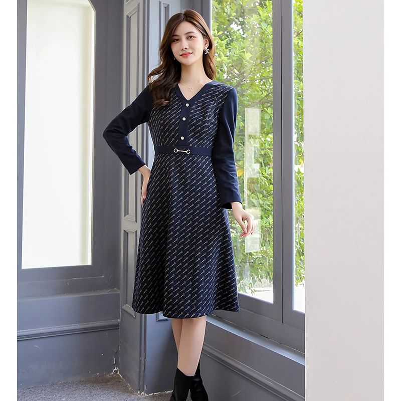 秋冬新款时尚休闲连衣裙 伽4025H
