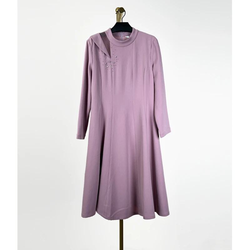 秋冬新款洋气时尚休闲百搭连衣裙 赫8019P