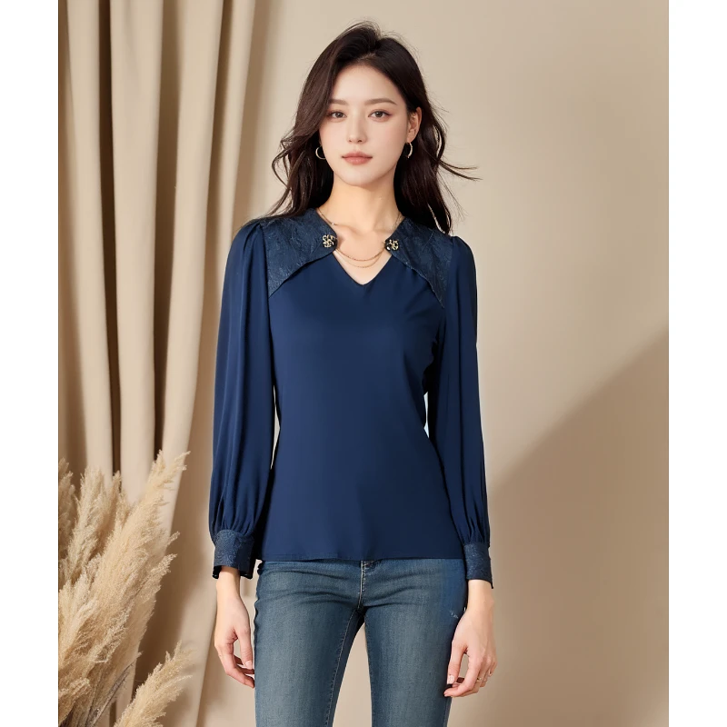 秋冬新款洋气时尚休闲百搭上衣 绮8228C