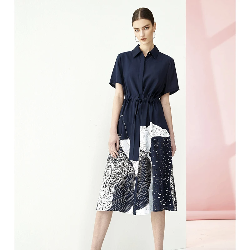 春夏新款时尚优雅气质连衣裙 赫6521P