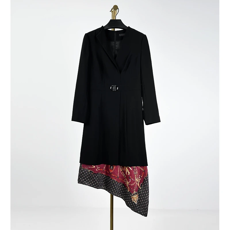 秋冬新款洋气时尚休闲百搭连衣裙 欧1649G