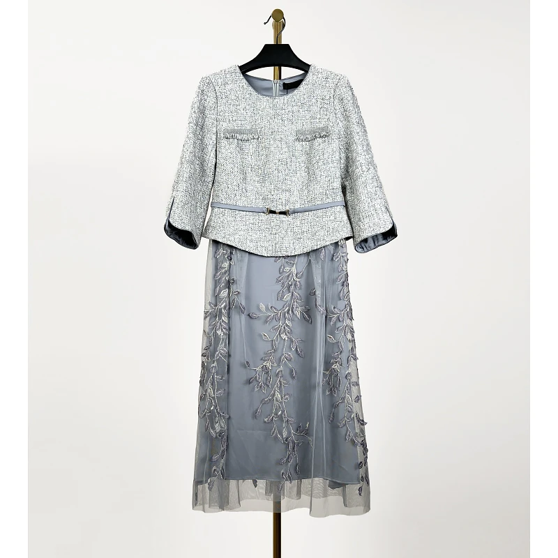 秋冬新款洋气时尚休闲百搭连衣裙 欧1139P