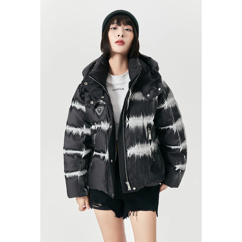 秋冬女新款保暖加厚白鹅绒羽绒服 D66621962