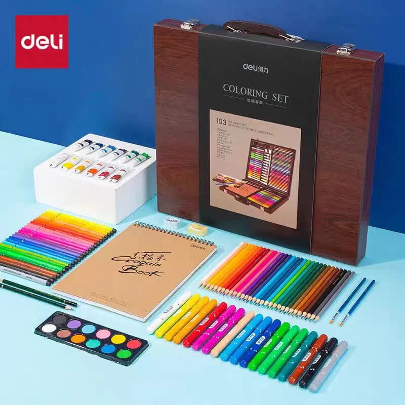 Deli/得力103件套绘画套装礼盒75403  1盒