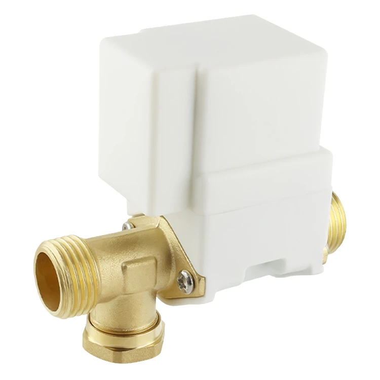 自动止水阀机械五金太阳能热水器上水阀DC12V常闭4分管外螺铜接头