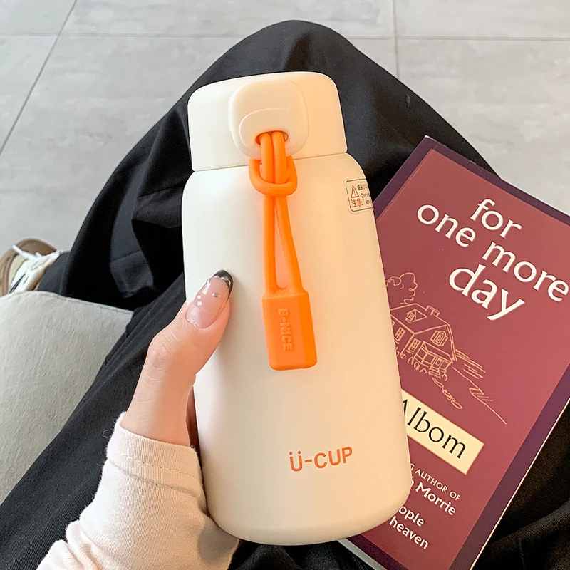 简约保温杯女生高颜值泡茶水杯男士带茶隔小巧便携304不锈钢杯子