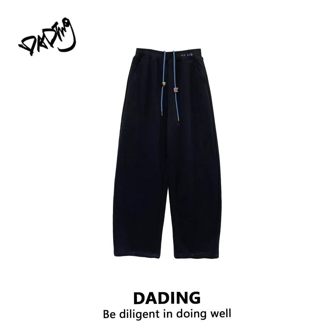 DADING 海绵宝宝 冬季新款加绒加厚休闲卫裤 井1053