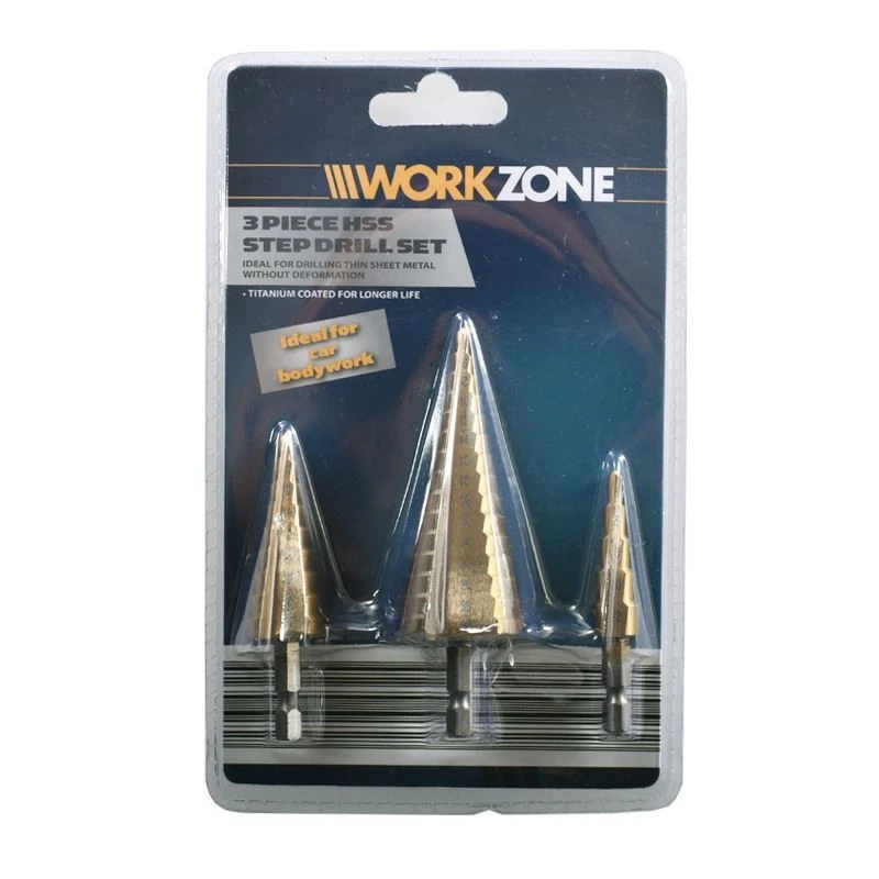 宝塔钻头大全高硬度钨钢打孔不锈钢专用扩孔开孔器金属扩孔钻阶梯