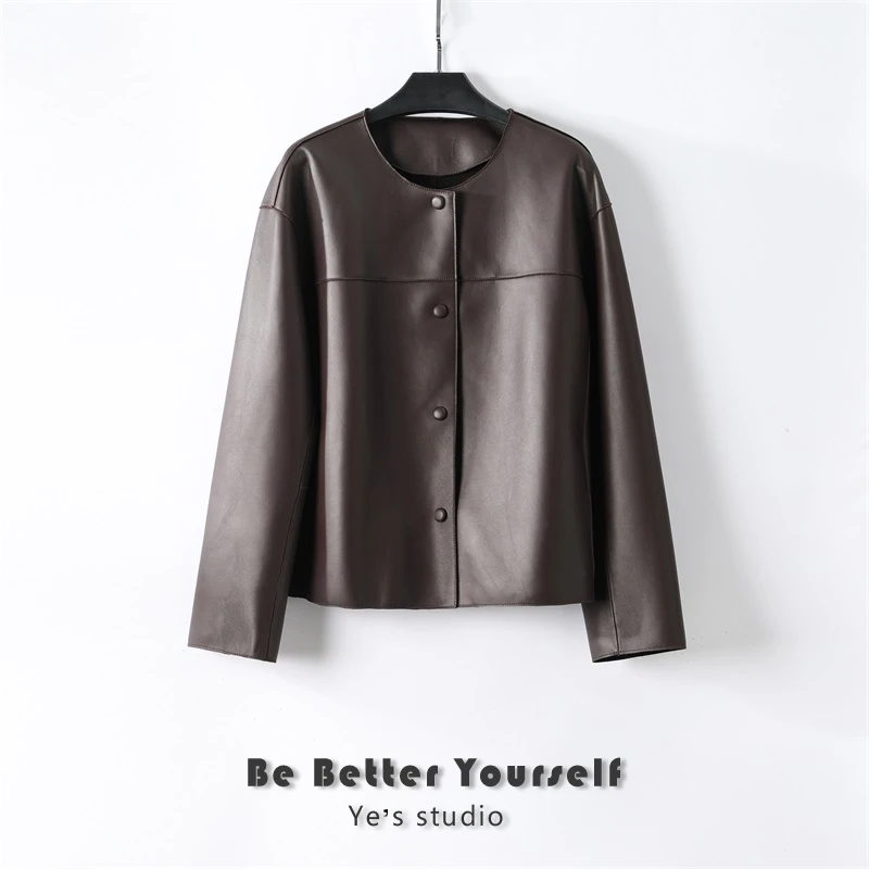 【折】时尚简约无涂绵羊皮小香皮衣外套23115405