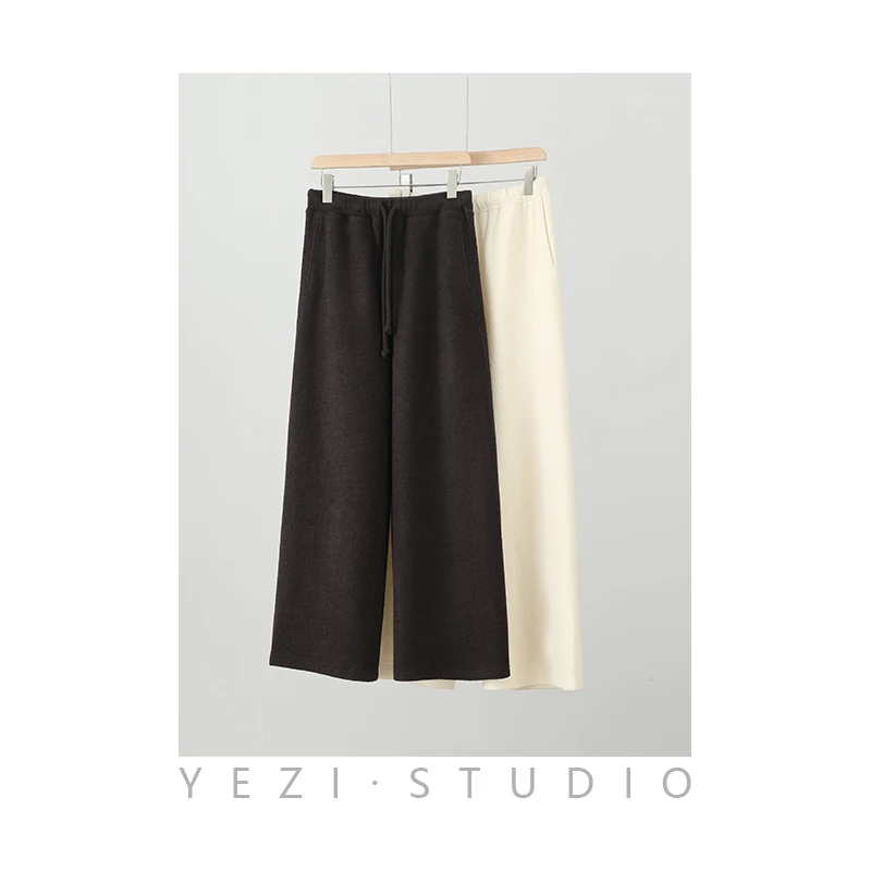 叶子定制致精梳拉毛绒感羊*毛“云朵裤”23423759